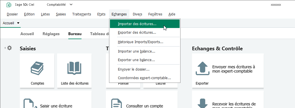  Importation des données comptables dans Sage Ciel